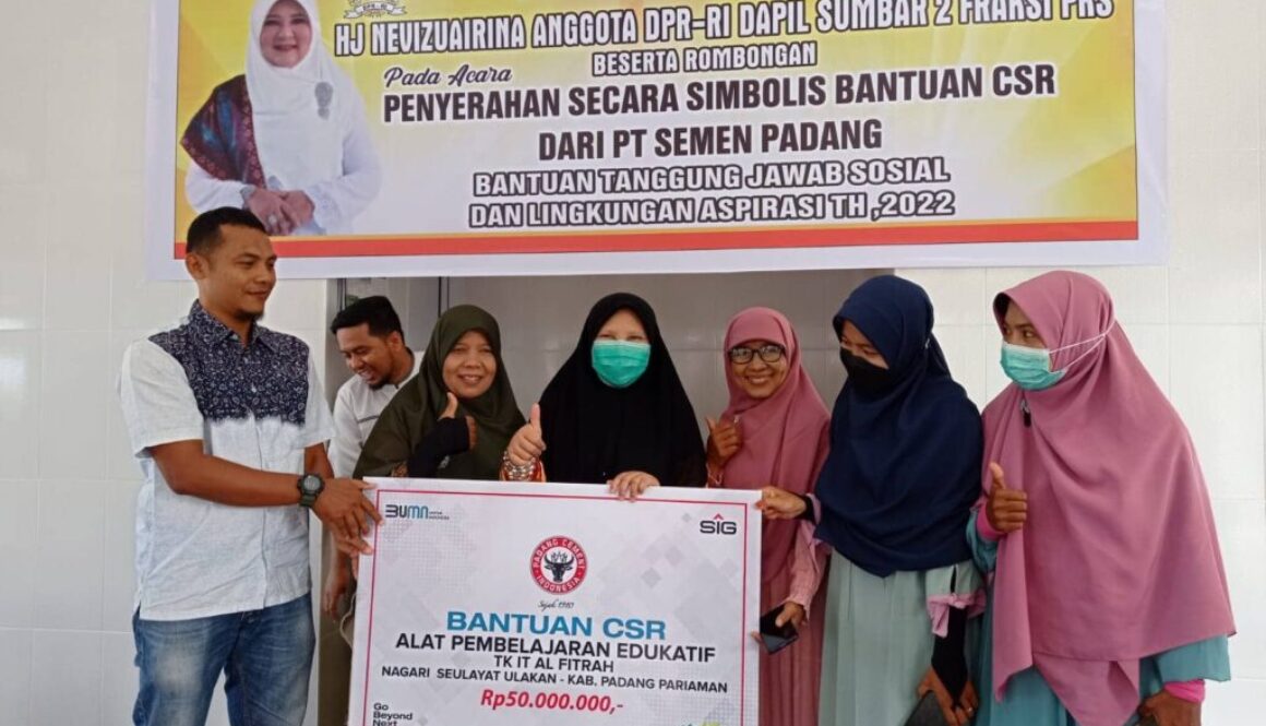 Nevi Zuairina Menggandeng BUMN untuk Menyalurkan Tanggung Jawab Sosial Lingkungan (TJSL) ke 9 Kabupaten Kota di Sumbar