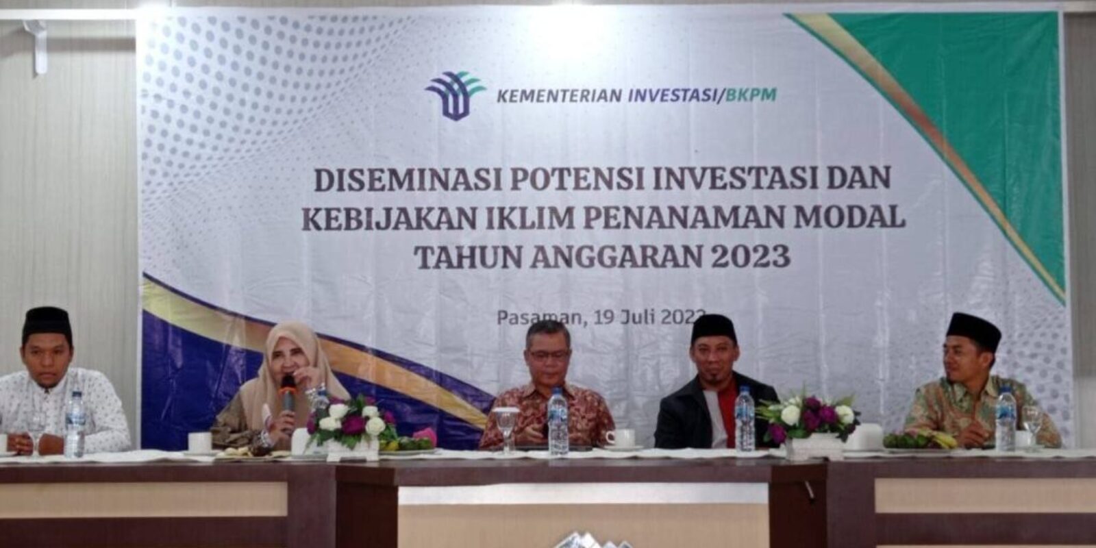 Bersama Kementerian Investasi BKPM Hj. Nevi Zuairina Sosialisasi Diseminasi Potensi Investasi Dan Kebijakan Iklim Penanaman Modal