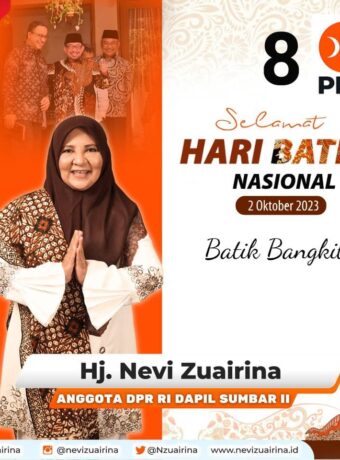 Menanggapi Hari Batik Nasional 2023, Nevi Zuairina Memperingati Warisan Budaya Indonesia yang Tak Tergantikan