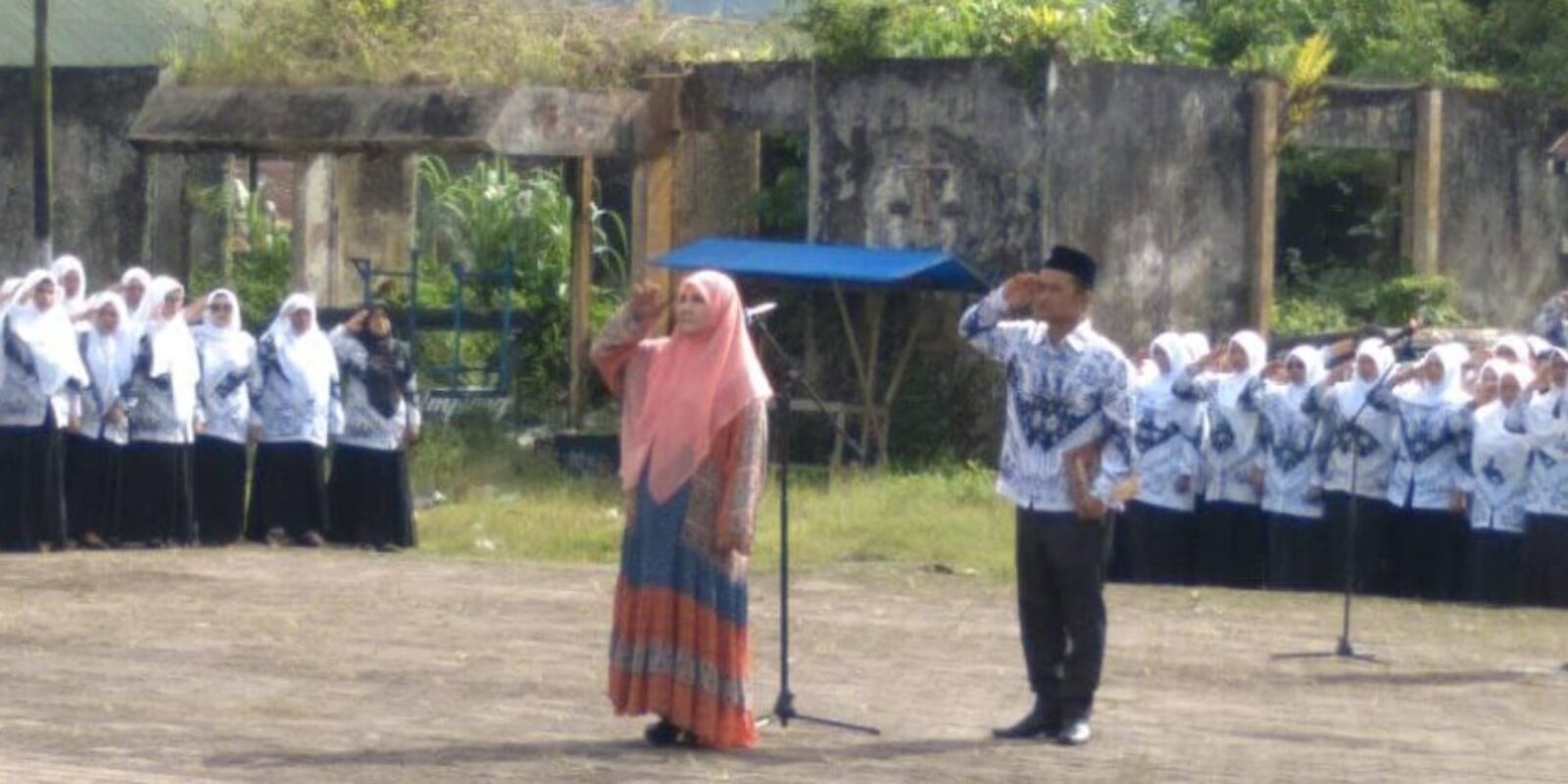 Anggota DPR, Hj. Nevi Zuairina, Menjadi pembina upacara HUT PGRI di kecamatan Talamau Pasaman Barat