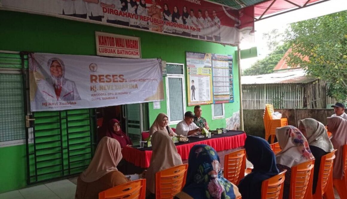 Hj. Nevi Zuairina Lakukan Silaturahmi dan serap aspirasi dalam rangka reses ke Nagari Lubuk Batingkok, 50 Kota